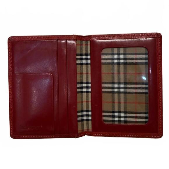 Vintage Red Burberry's Card Holder- EUC - Picture 3 of 6